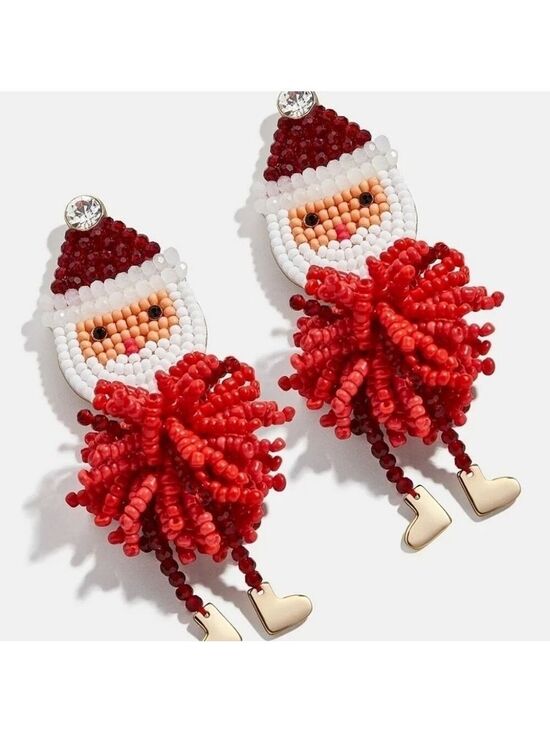 Jewelry - Beaded Earrings Santa /Snowman